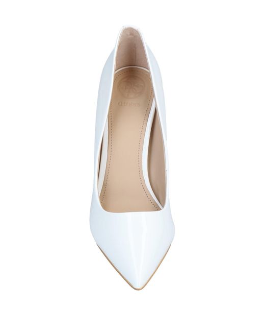 Guess Leather Pumps in White - Lyst