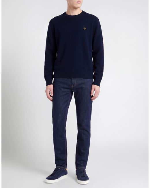 Jacob Cohen Blue Midnight Sweater Virgin Wool, Cashmere for men