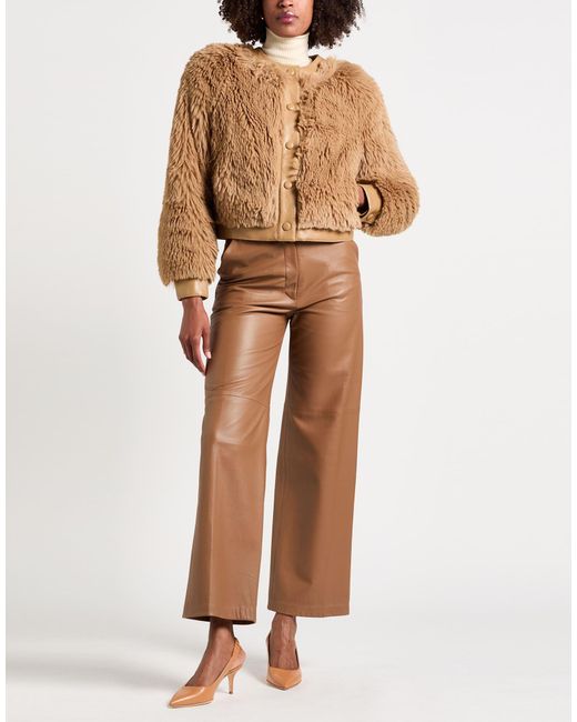 Twinset Natural Shearling & Teddy