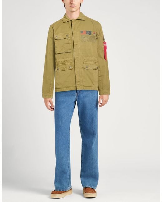 Alpha Industries Green Jacket Cotton for men