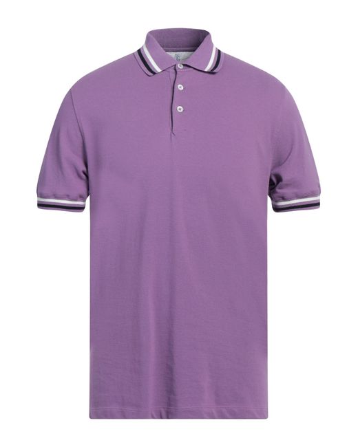 Brunello Cucinelli Poloshirt in Purple für Herren