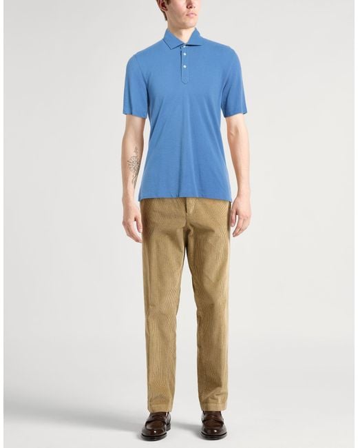 Brunello Cucinelli Blue Polo Shirts for men
