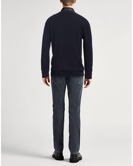 Daniele Fiesoli Blue Sweater Wool, Cashmere for men