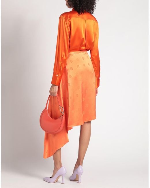 Marni Orange Midi Skirt