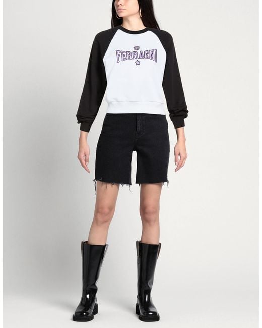 Chiara Ferragni Black Sweatshirt Cotton