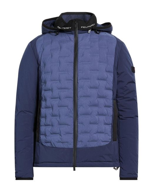 Peuterey Blue Puffer Polyamide, Elastane for men