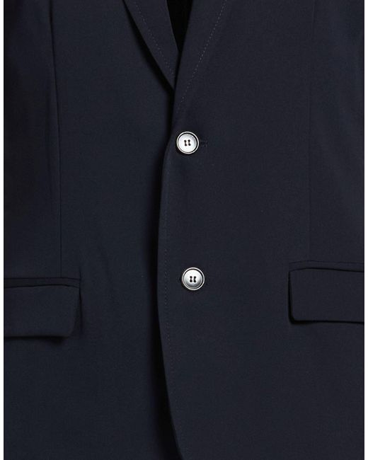 Imperial Blue Blazer Polyester, Viscose, Elastane for men