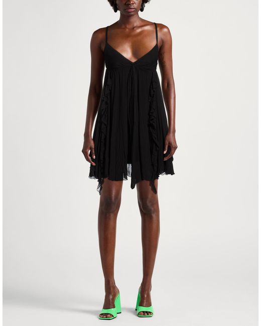 Aniye By Women's Black Mini Dress Viscose, Cotton, Elastane