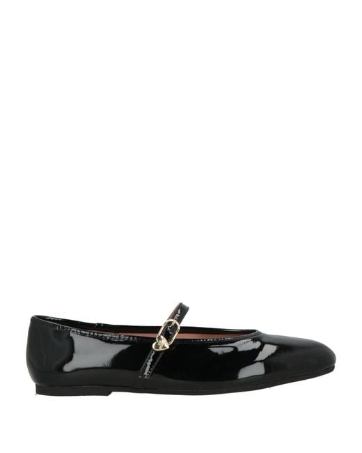Love Moschino Black Ballet Flats Leather