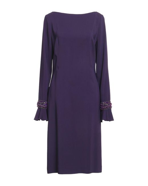 Alberta Ferretti Purple Midi Dress
