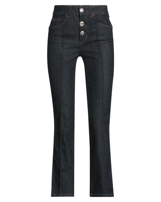 Liu Jo Black Jeans Cotton, Polyester, Elastane