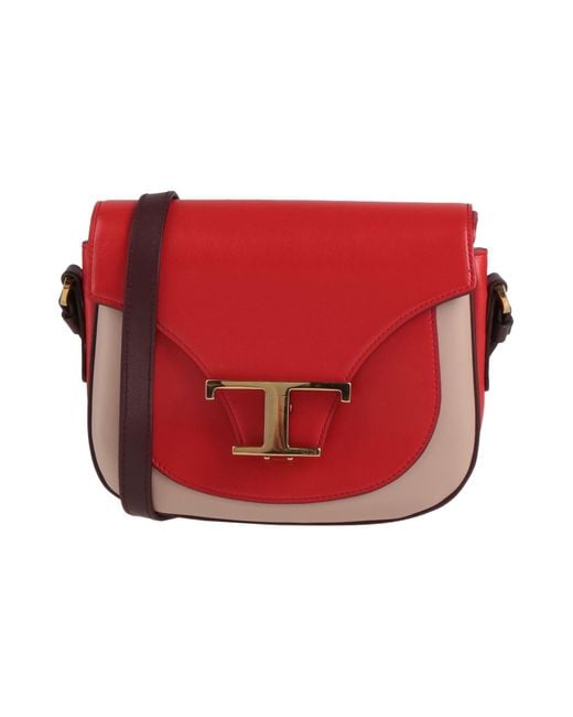 Tod's Red Cross-Body Bag Calfskin