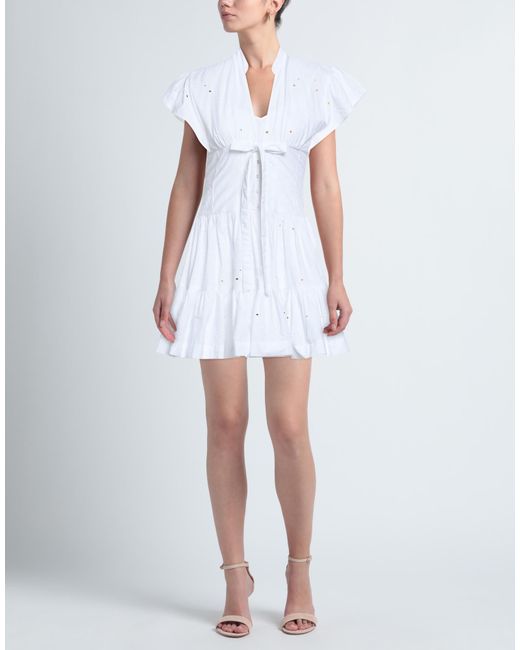 Pinko White Mini Dress