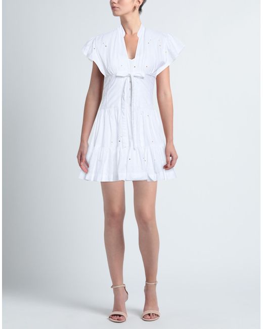 Pinko White Mini-Kleid
