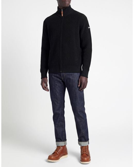 Schott Nyc Blue Cardigan for men