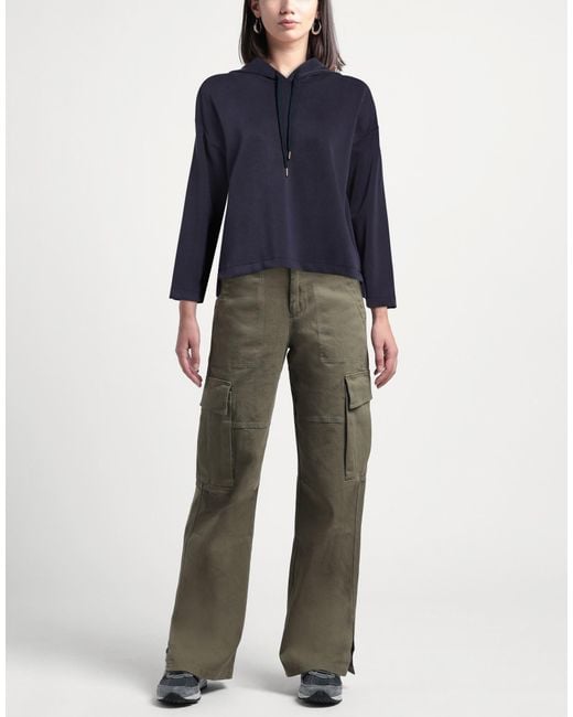 CROCHÈ Blue Sweatshirt Polyester, Viscose, Elastane