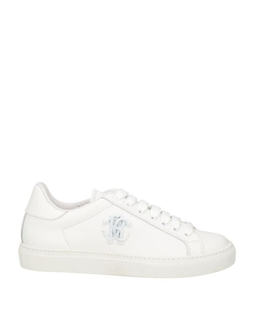 Roberto Cavalli White Sneakers Calfskin