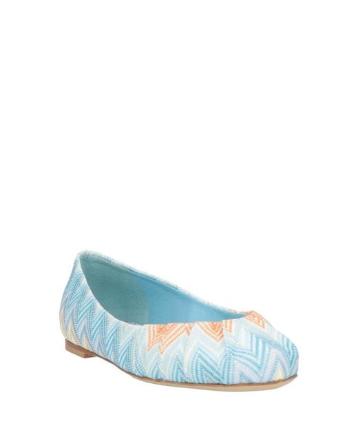 Missoni Blue Ballet Flats