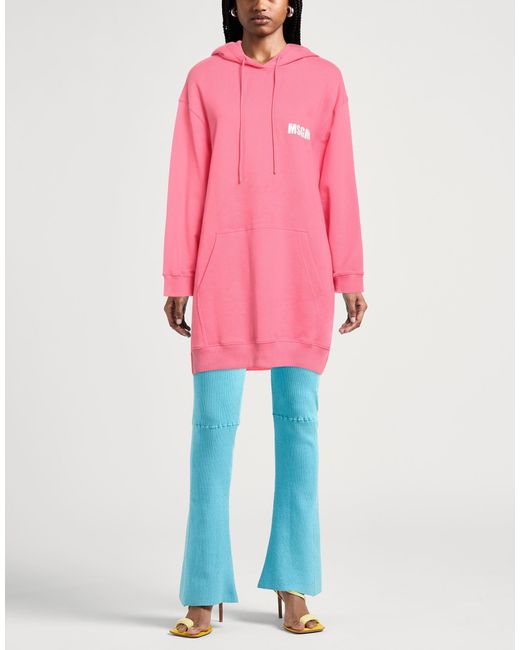 MSGM Pink Sweatshirt Cotton