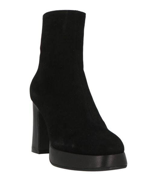 Roberto Festa Black Ankle Boots Leather