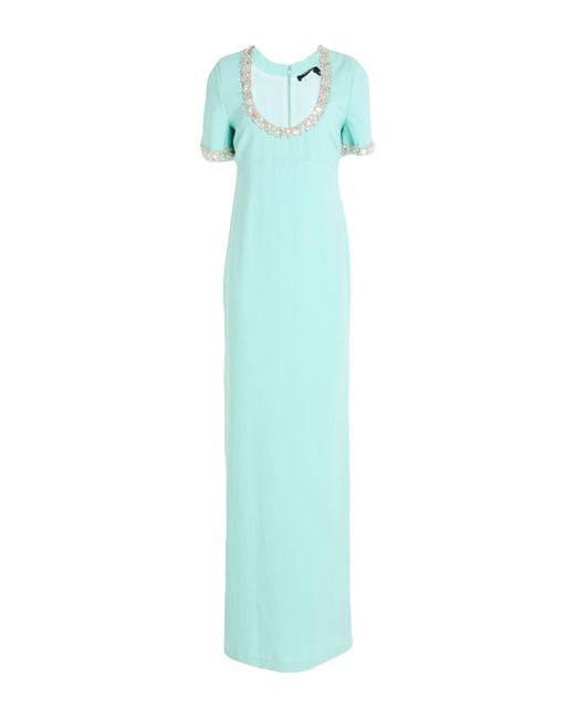 Amen Blue Light Maxi Dress Polyester, Glass, Plastic