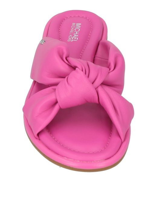 MICHAEL Michael Kors Pink Fuchsia Sandals Leather
