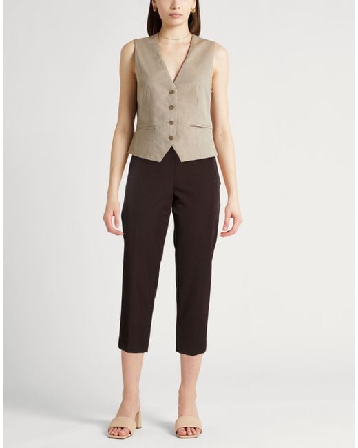 PT Torino Brown Chocolate Pants Polyester, Elastane