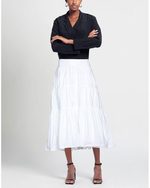 Proenza Schouler White Midi Skirt