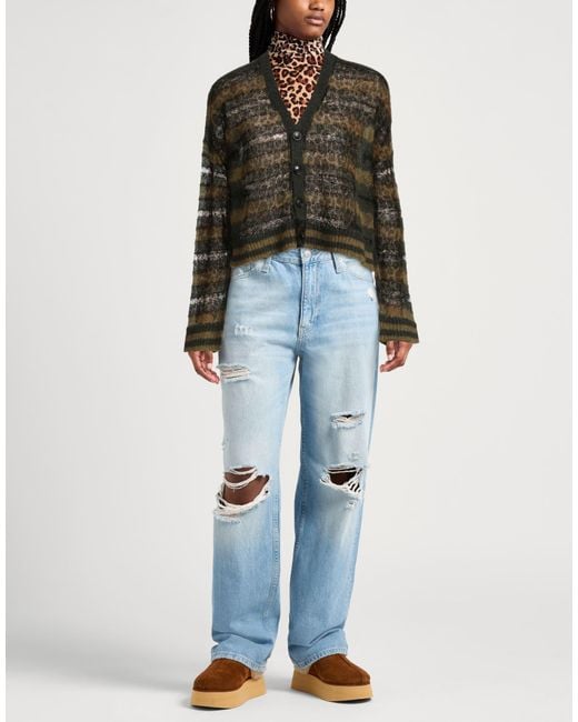 Amiri Green Cardigan Polyester, Mohair Wool, Nylon