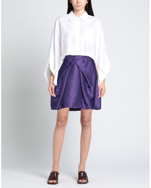 Alberta Ferretti Purple Mini Skirt