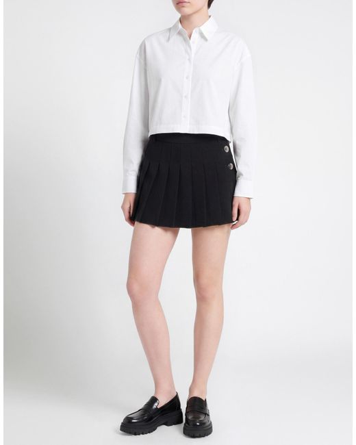 Rabanne Black Mini Skirt Wool