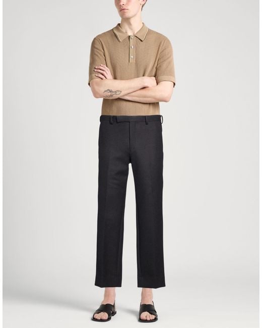 Auralee Blue Charcoal Pants Wool for men