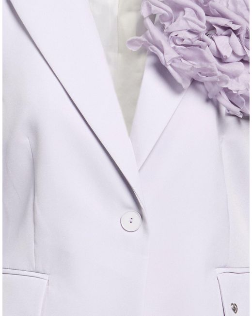 Please Purple Blazer Polyester, Elastane