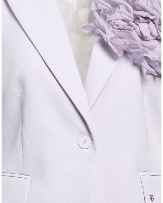 Please Purple Blazer Polyester, Elastane