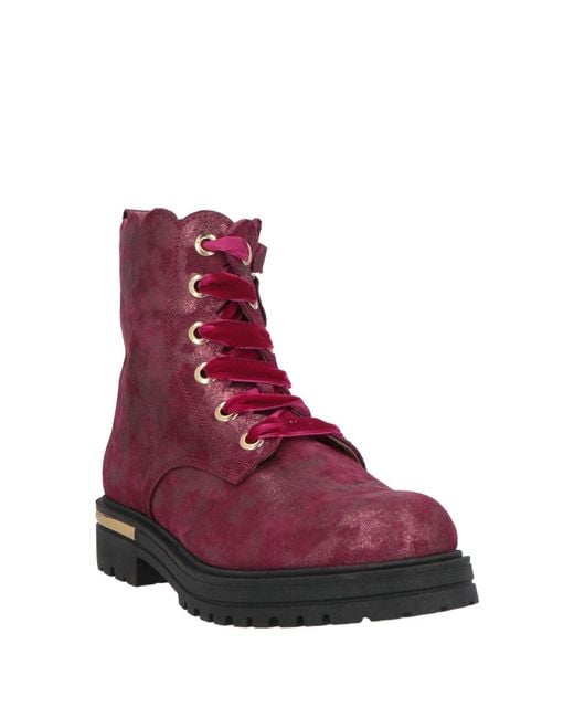 Twinset Purple Ankle Boots