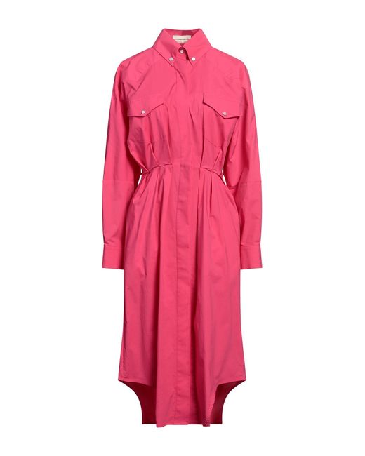 Alexandre Vauthier Pink Midi Dress