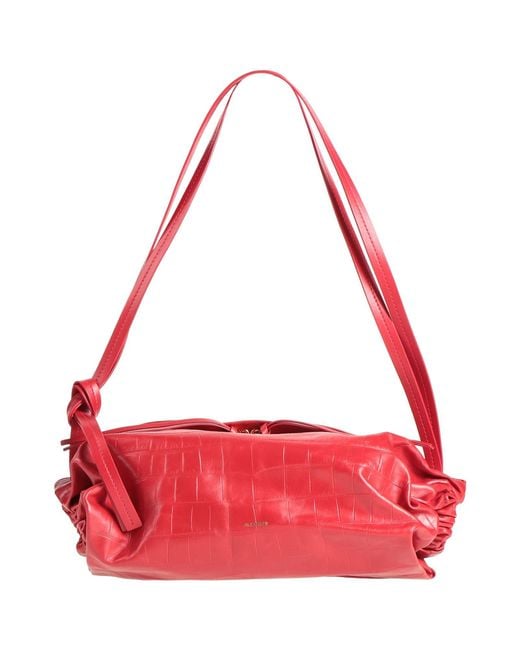 Jil Sander Red Shoulder Bag