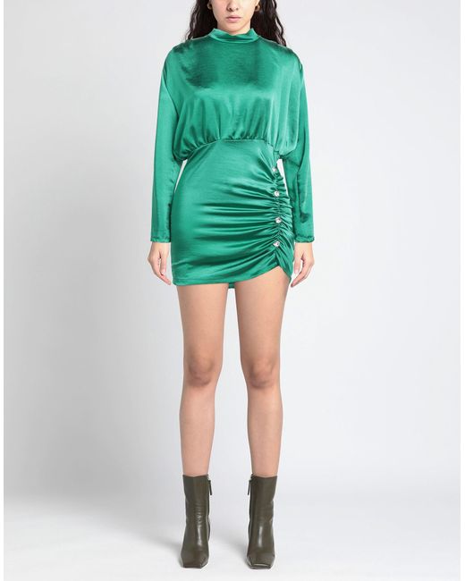 VANESSA SCOTT Green Mini Dress Polyester