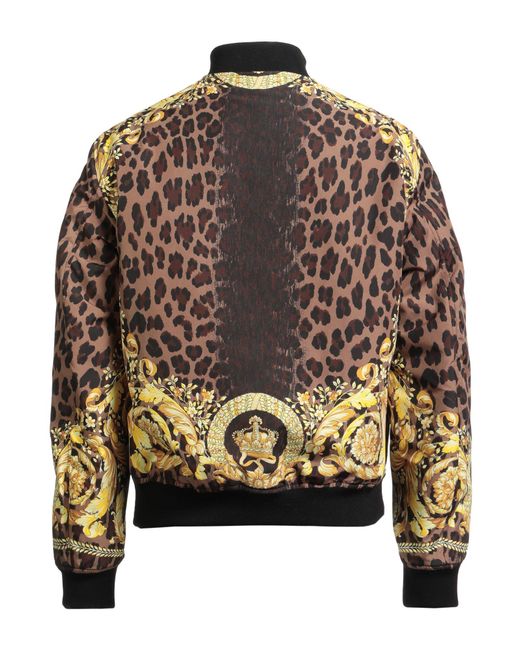 Versace Black Jacket Polyester, Virgin Wool, Viscose, Cotton, Polyamide for men
