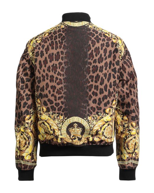 Versace Black Jacket Polyester, Virgin Wool, Viscose, Cotton, Polyamide for men