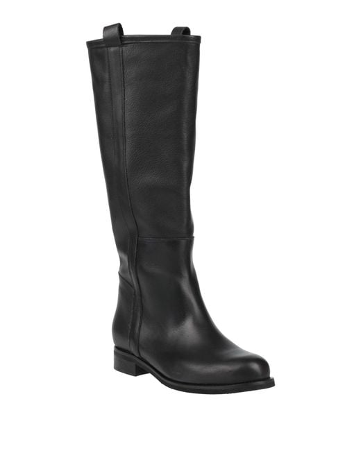 Divine Follie Black Boot Leather