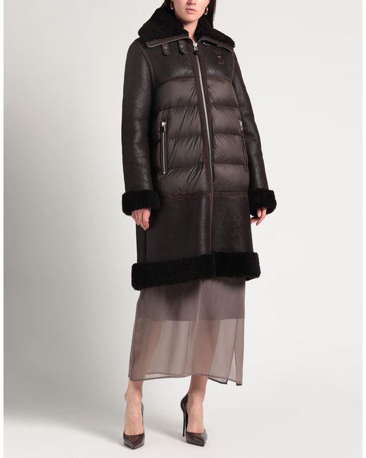 Blauer Gray Puffer Leather, Polyamide, Shearling