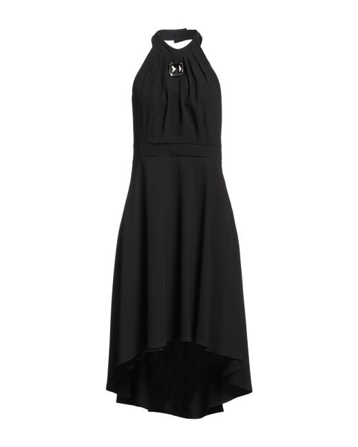 Siste's Black Mini Dress Polyester, Elastane