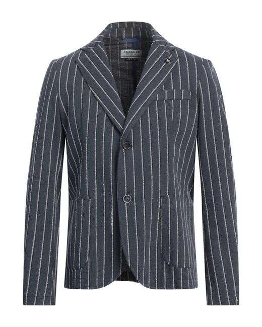 Fred Mello Blue Blazer for men