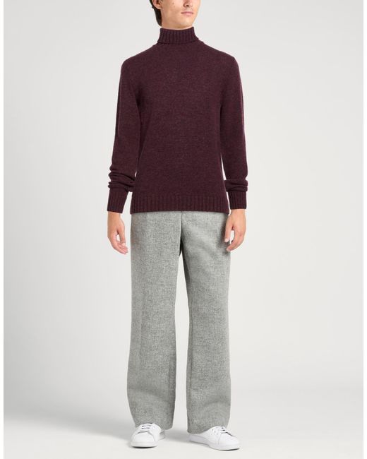 Roda Purple Turtleneck Virgin Wool for men
