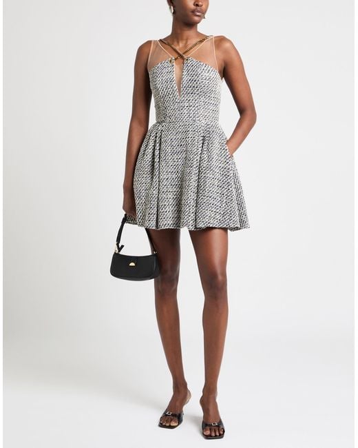 Elisabetta Franchi Gray Mini-Kleid