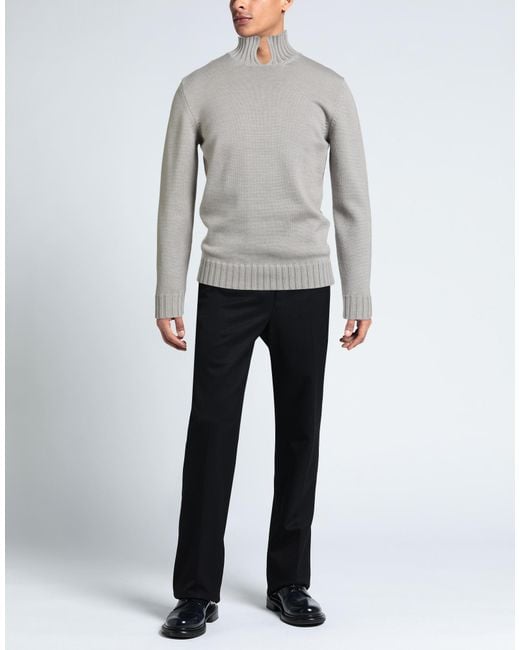 FILIPPO DE LAURENTIIS Gray Sweater Merino Wool for men