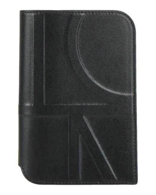 Totême  Black Document Holder Leather