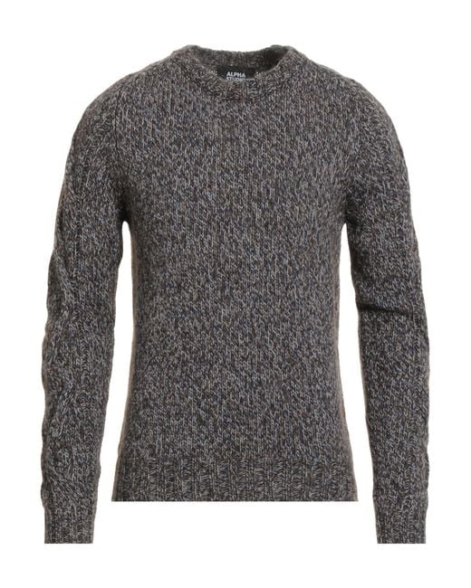 Alpha Studio Gray Jumper for men