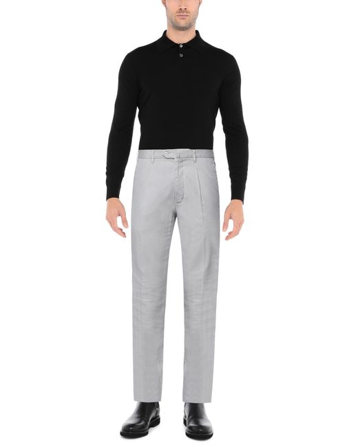 L.b.m. 1911 Gray Light Pants Cotton, Polyester, Elastane for men